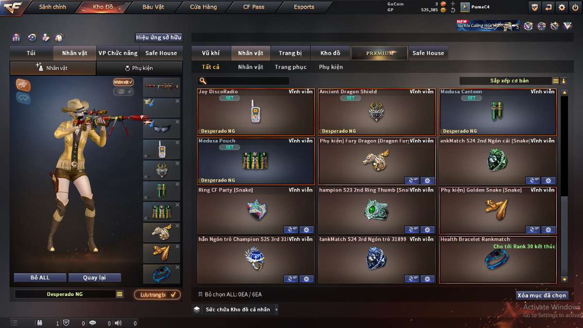 shop acc cf uy tin gia re